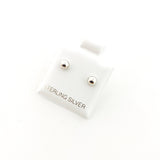 SPHERE STUD EARRINGS | STERLING SILVER | SIZE OPTIONS - MTT Collective