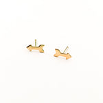 Arrow Stud Earrings | Gold - MTT Collective