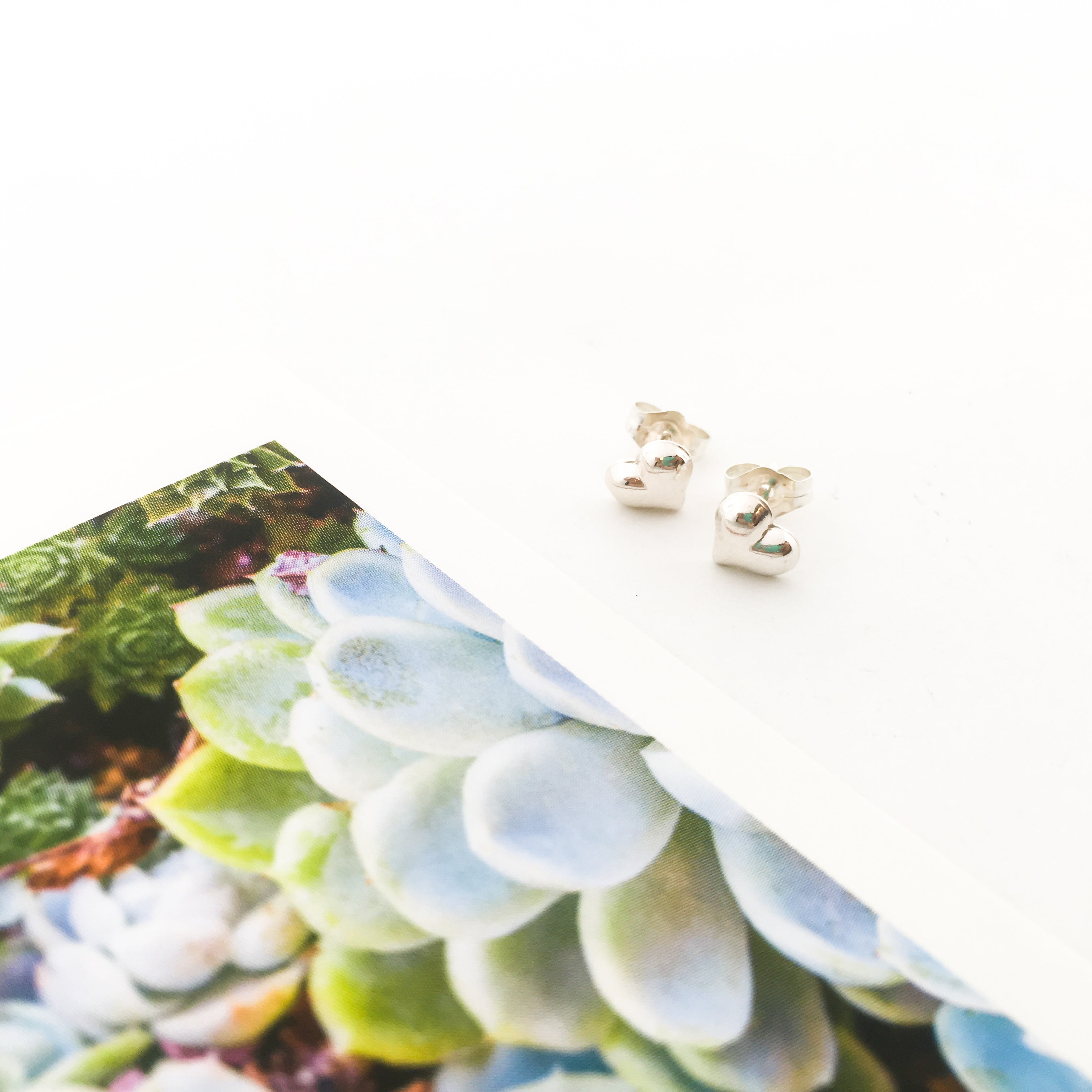HEART STUD EARRINGS | STERLING SILVER - MTT Collective
