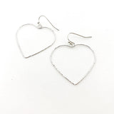 TWISTED LARGE HEART EARRINGS | STERLING SILVER - MTT Collective