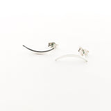 CURVED SLIVER STUD EARRINGS | STERLING SILVER - MTT Collective