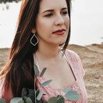 Eliza Brushed Ogee Drop Earrings - MTT Collective