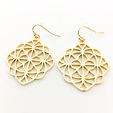 Neveah Brushed Kaleidoscope Earrings | Gold - MTT Collective