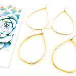Cora Textured Oval Drop Earrings - MTT Collective