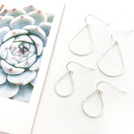 SMALL TWISTED DROP EARRINGS | STERLING SILVER - MTT Collective