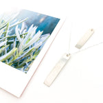 STERLING SILVER LONG WIDE BAR NECKLACE | SIZE OPTIONS - MTT Collective