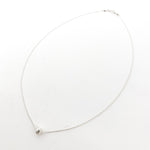 TEXTURED HELD SPHERE NECKLACE | STERLING SILVER - MTT Collective