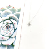 MINI RHINESTONE HEART NECKLACE | STERLING SILVER - MTT Collective