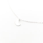 DAINTY MOON NECKLACE | STERLING SILVER - MTT Collective