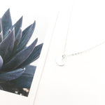 DAINTY MOON NECKLACE | STERLING SILVER - MTT Collective