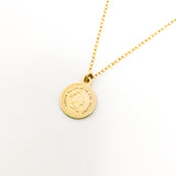 MINI DOUBLE-SIDED QUEEN ELIZABETH COIN NECKLACE | 14K GOLD-FILLED - MTT Collective