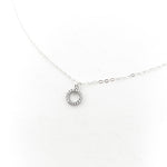 CRYSTAL OPEN CIRCLE NECKLACE | STERLING SILVER - MTT Collective