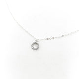 CRYSTAL OPEN CIRCLE NECKLACE | STERLING SILVER - MTT Collective