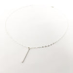 CHAIN LONG BAR NECKLACE | STERLING SILVER - MTT Collective