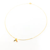 RAINBOW RHINESTONE NECKLACE | 14K GOLD-FILLED - MTT Collective