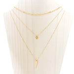 HANGING TRIANGLE NECKLACE SET | 14K GOLD-FILLED | SET OF 3 - MTT Collective