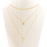 HANGING TRIANGLE NECKLACE SET | 14K GOLD-FILLED | SET OF 3 - MTT Collective