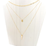 HANGING TRIANGLE NECKLACE SET | 14K GOLD-FILLED | SET OF 3 - MTT Collective