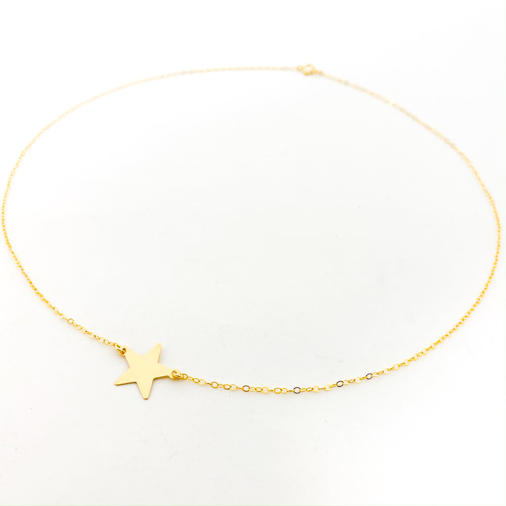LARGE HELD STAR NECKLACE | 14K GOLD-FILLED - MTT Collective