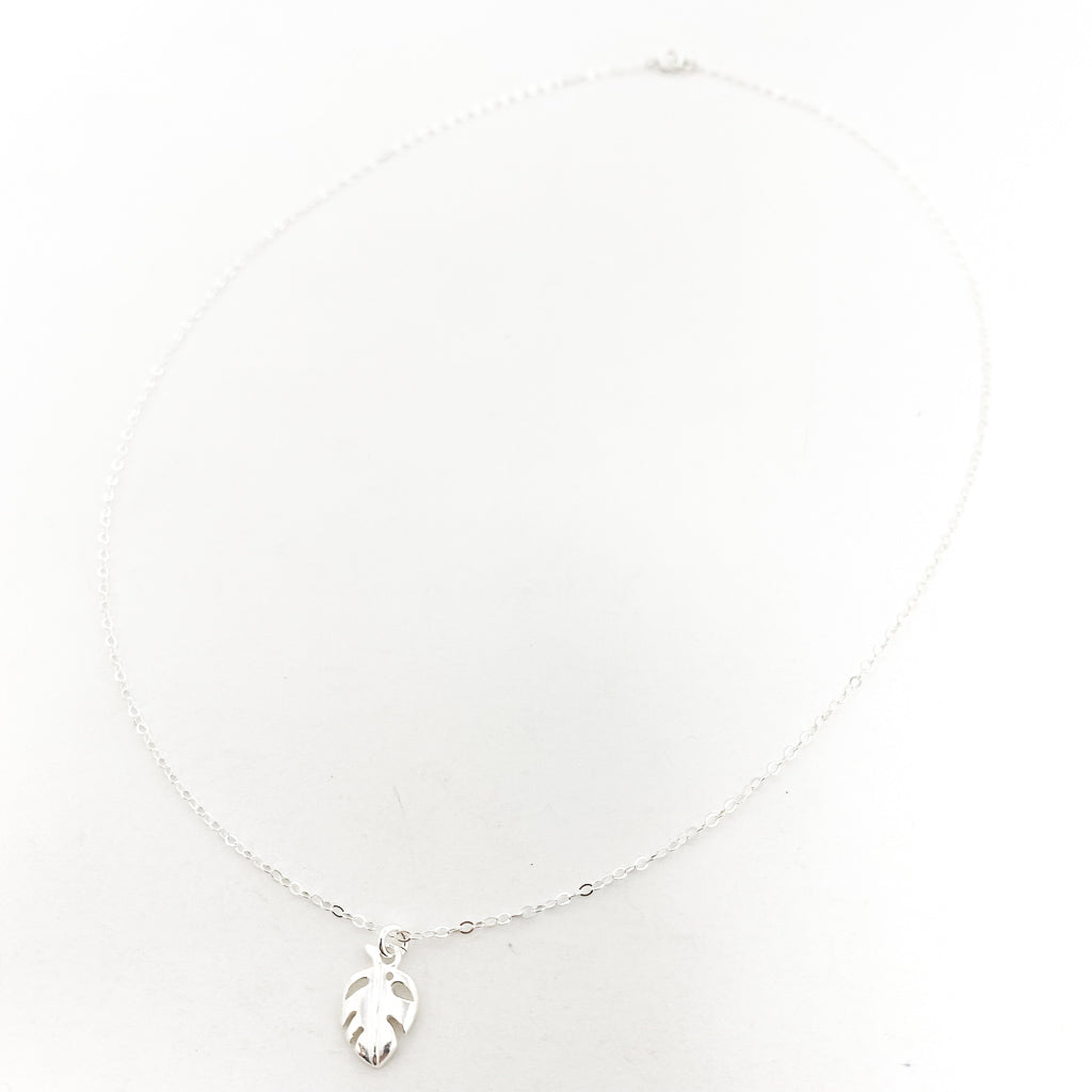 MONSTERA LEAF NECKLACE | STERLING SILVER - MTT Collective