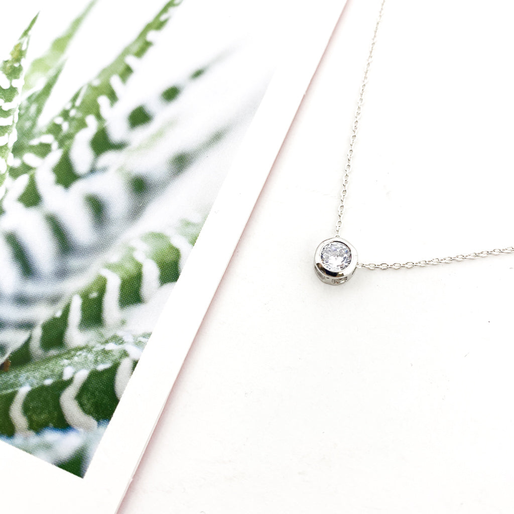 HELD RHINESTONE NECKLACE | STERLING SILVER - MTT Collective