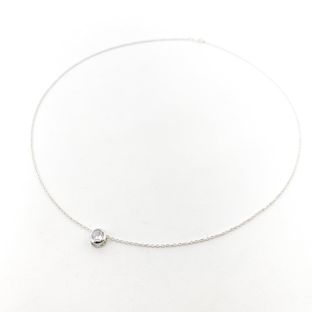 HELD RHINESTONE NECKLACE | STERLING SILVER - MTT Collective