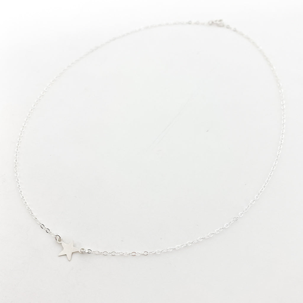 MINI HELD STAR NECKLACE | STERLING SILVER - MTT Collective