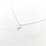 TEXTURED TRIANGLE NECKLACE | STERLING SILVER - MTT Collective