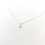 TEXTURED TRIANGLE NECKLACE | STERLING SILVER - MTT Collective