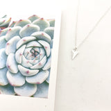 TEXTURED TRIANGLE NECKLACE | STERLING SILVER - MTT Collective