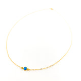 HELD BLUE LAB OPAL NECKLACE | 14K GOLD-FILLED - MTT Collective