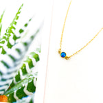 HELD BLUE LAB OPAL NECKLACE | 14K GOLD-FILLED - MTT Collective