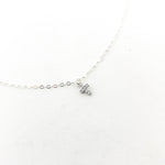 MINI RHINESTONE CROSS NECKLACE | STERLING SILVER - MTT Collective
