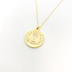LARGE DOUBLE-SIDED FRANCAISE COIN NECKLACE | 14K GOLD-FILLED - MTT Collective