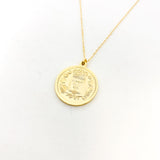LARGE DOUBLE-SIDED FRANCAISE COIN NECKLACE | 14K GOLD-FILLED - MTT Collective