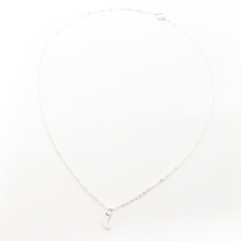 STERLING SILVER MOON NECKLACE - MTT Collective