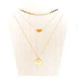 SEMICIRCLE NECKLACE SET | 14K GOLD-FILLED | SET OF 3 - MTT Collective