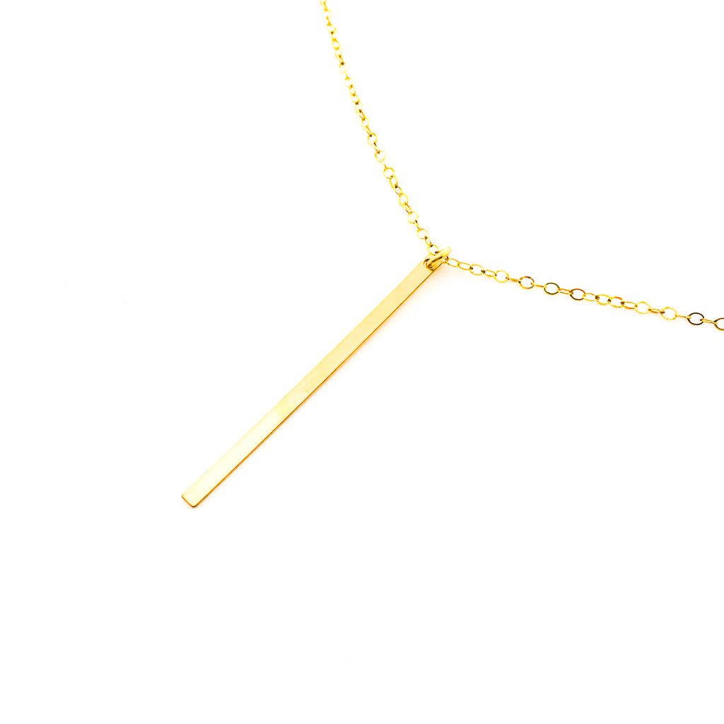 LONG BAR NECKLACE | 14K GOLD-FILLED - MTT Collective