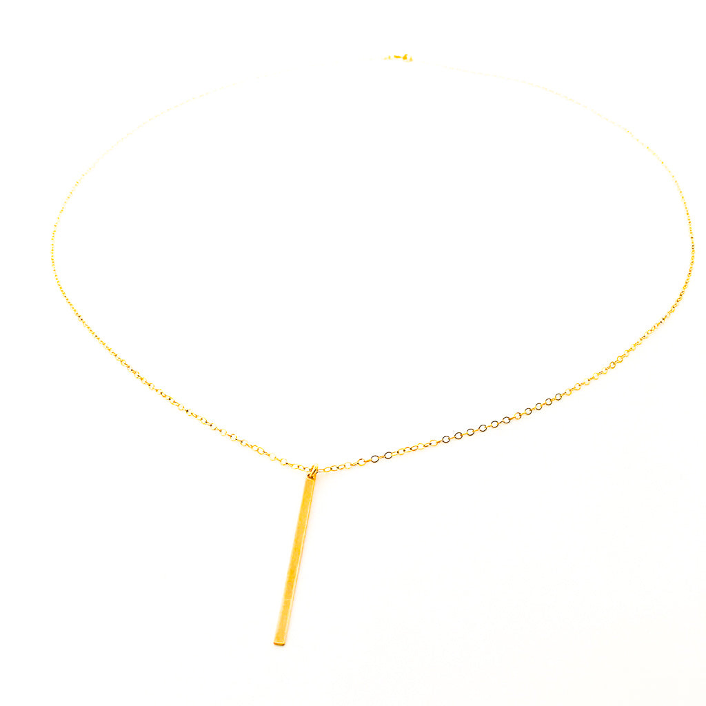 LONG BAR NECKLACE | 14K GOLD-FILLED - MTT Collective