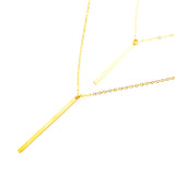 LONG BAR NECKLACE | 14K GOLD-FILLED - MTT Collective