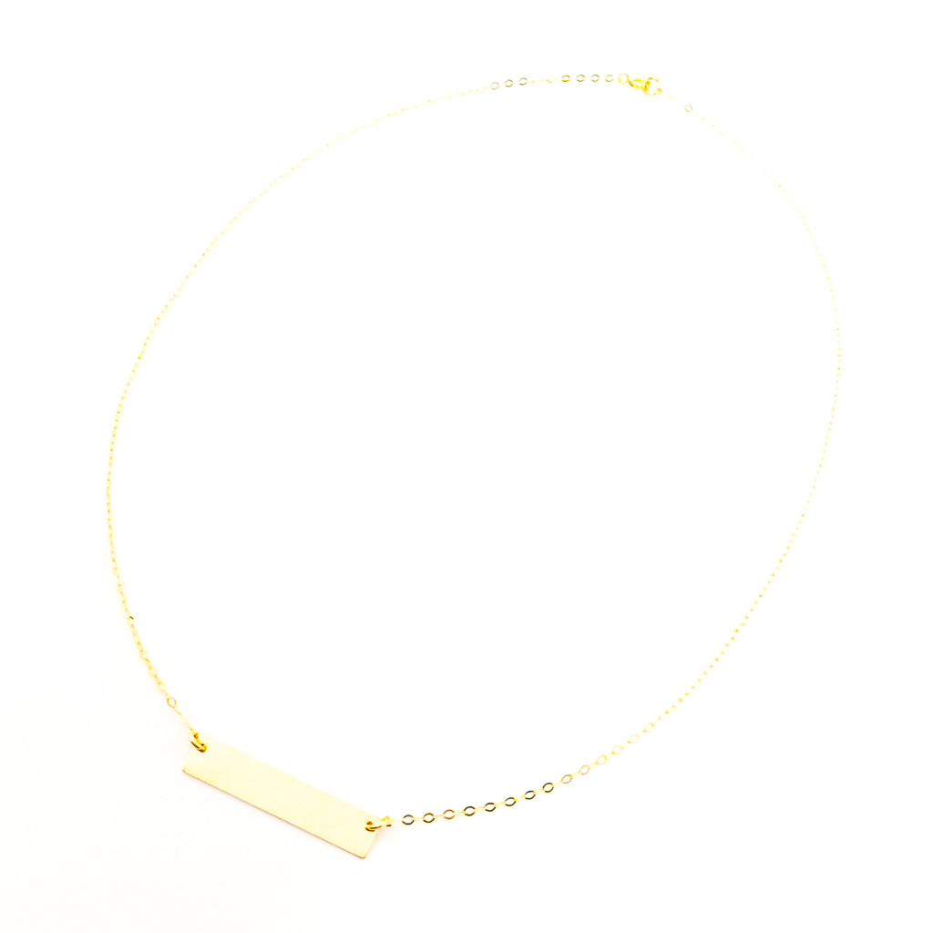 14K GOLD-FILLED BAR NECKLACE | SIZE OPTIONS - MTT Collective