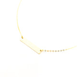 14K GOLD-FILLED BAR NECKLACE | SIZE OPTIONS - MTT Collective