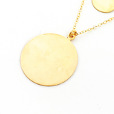 Elena Disc Charm Necklaces | Gold - MTT Collective