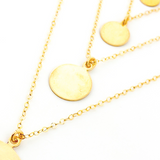 Elena Disc Charm Necklaces | Gold - MTT Collective