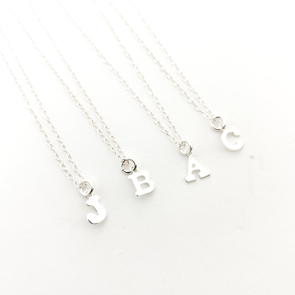 Bella Sterling Silver Initial Necklace | STYLE OPTIONS - MTT Collective
