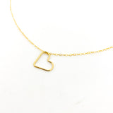 OPEN HANGING HEART NECKLACE | 14K GOLD-FILLED - MTT Collective