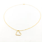 OPEN HANGING HEART NECKLACE | 14K GOLD-FILLED - MTT Collective