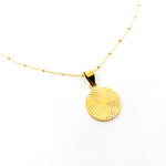 Art Deco Circle Necklace | Design Satellite Chain - MTT Collective