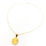 Art Deco Circle Necklace | Design Satellite Chain - MTT Collective