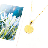 Art Deco Circle Necklace | Design Satellite Chain - MTT Collective